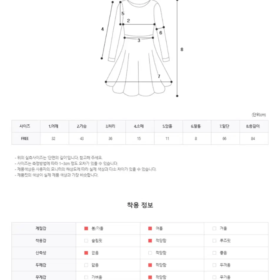 옐로우바빌 리본 자수 퍼프 플레어 미니 원피스