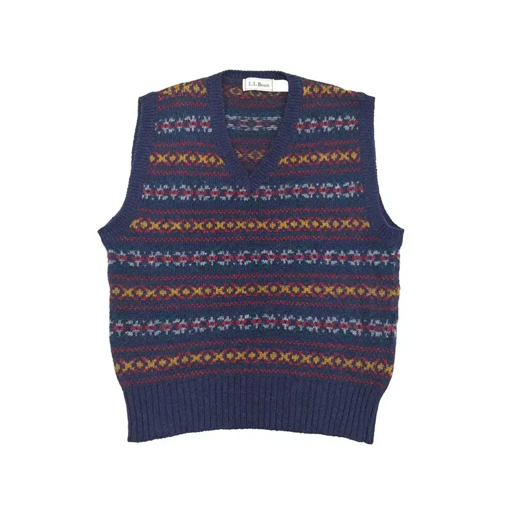 S Elvin Fair Isle Scottish Vest Best Wool Knit (CS420)