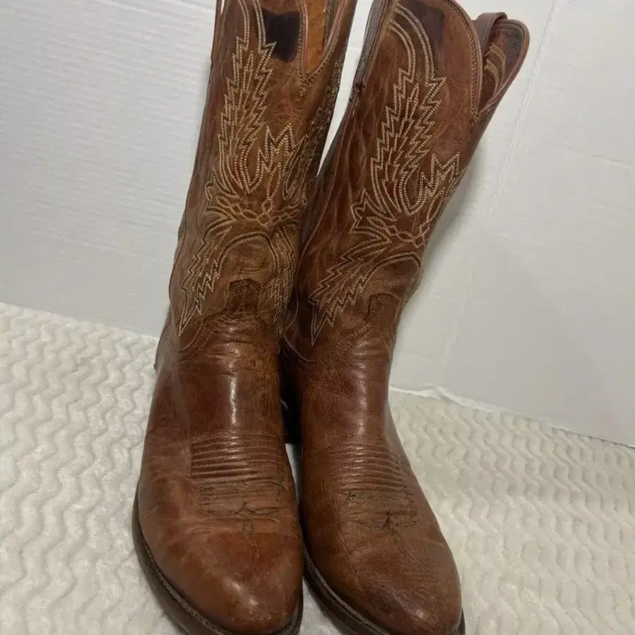 Lucchese 12D 웨스턴 카우보이 부츠