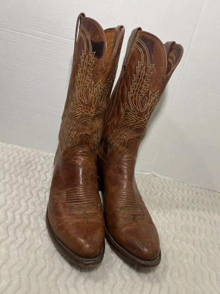 Lucchese 12D 웨스턴 카우보이 부츠