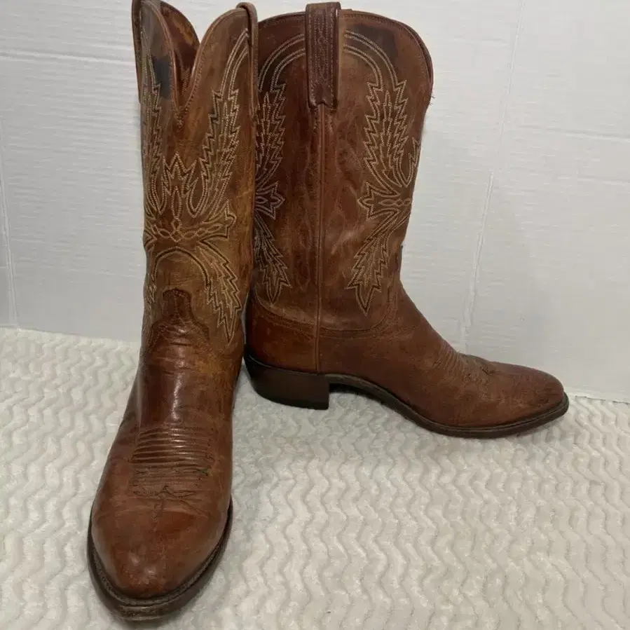 Lucchese 12D 웨스턴 카우보이 부츠