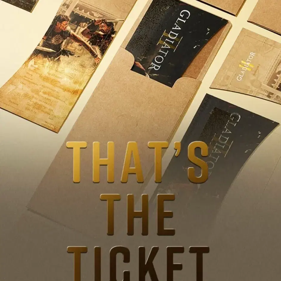 CGV 글래디에이터2 THAT'S THE TICKET(TTT) 판매합니다