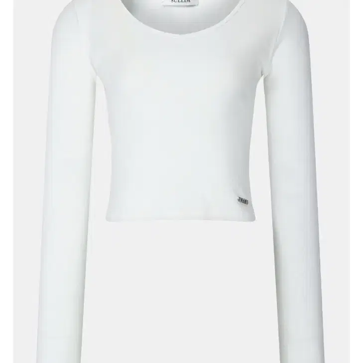 설림 유넥 롱 슬리브 화이트 U-NECK LONG SLEEVE WHITE