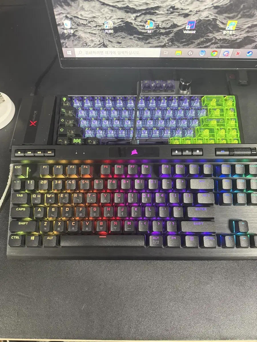 커세어 k70 rgb tkl champion 스피드 은축