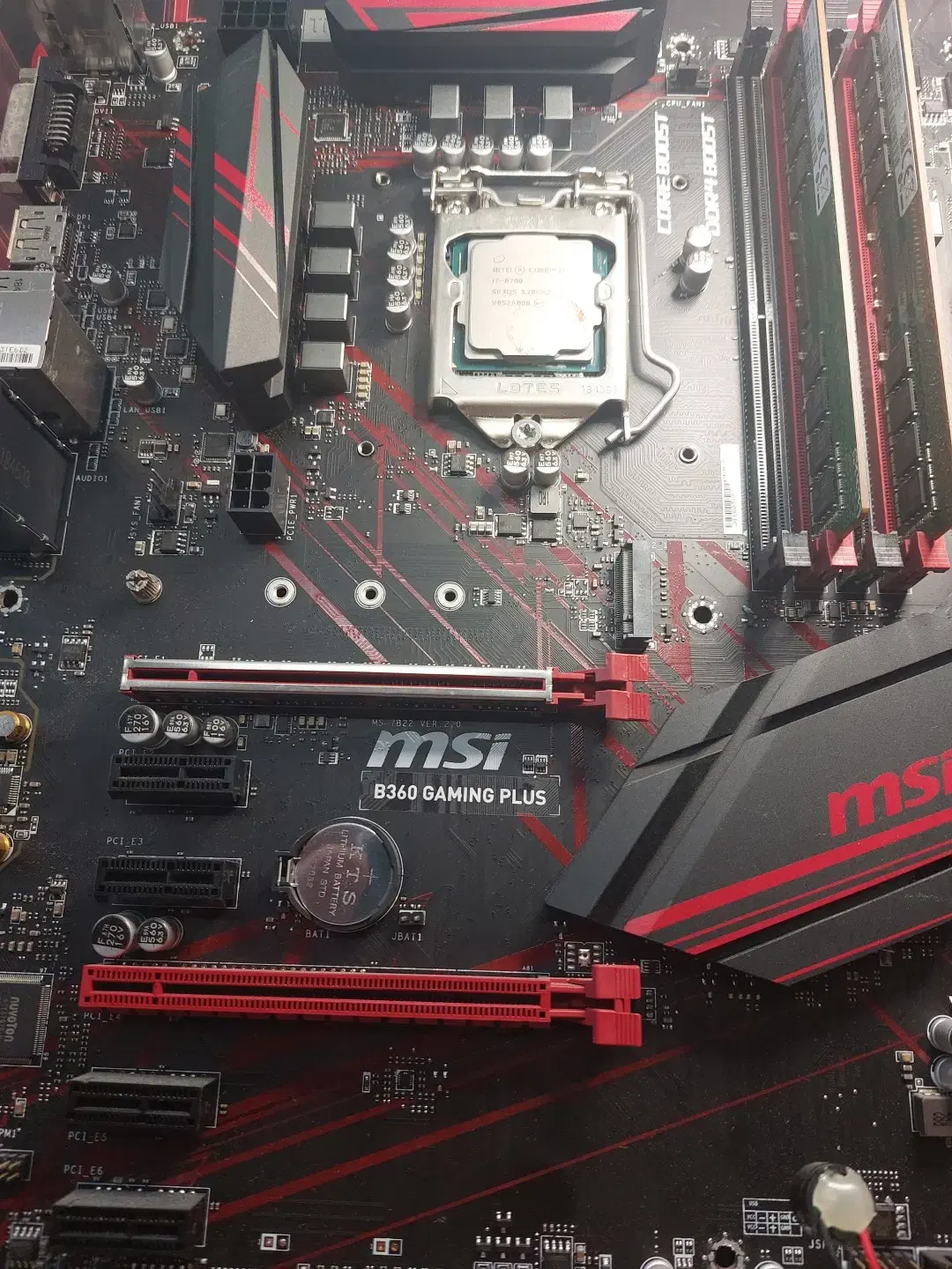 i7-8700+MSI B360 Gaming Plus+삼성램8g2개 외