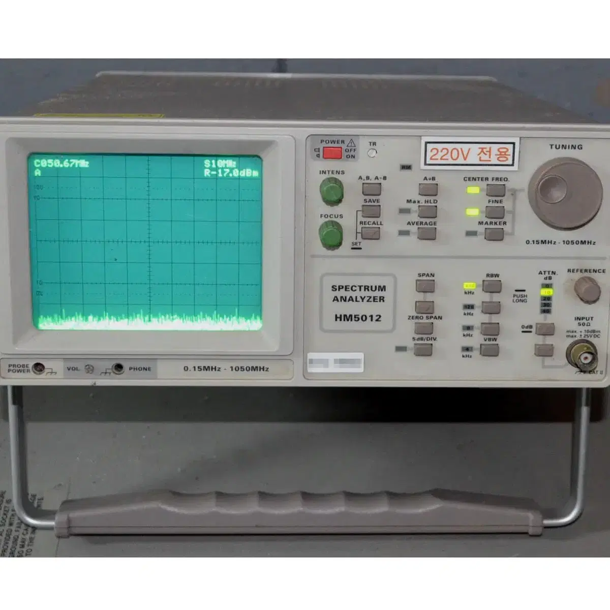 HAMEG HM5012 Spectrum analyzer