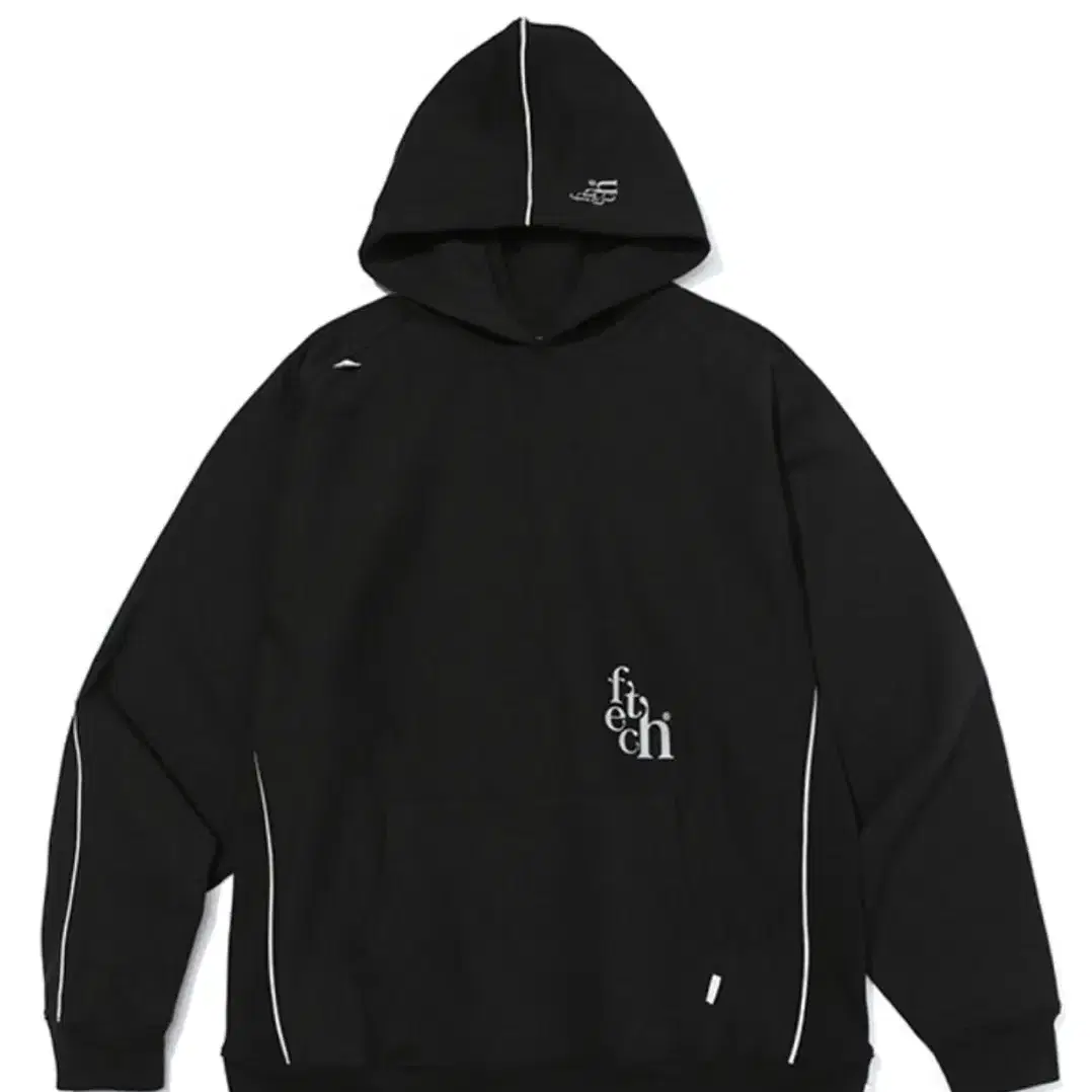 FETCH LINE HOODIE (BLACK) 페치 후드티