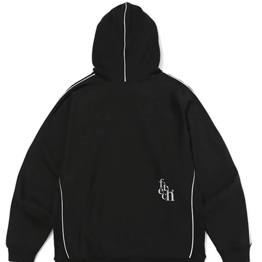 FETCH LINE HOODIE (BLACK) 페치 후드티