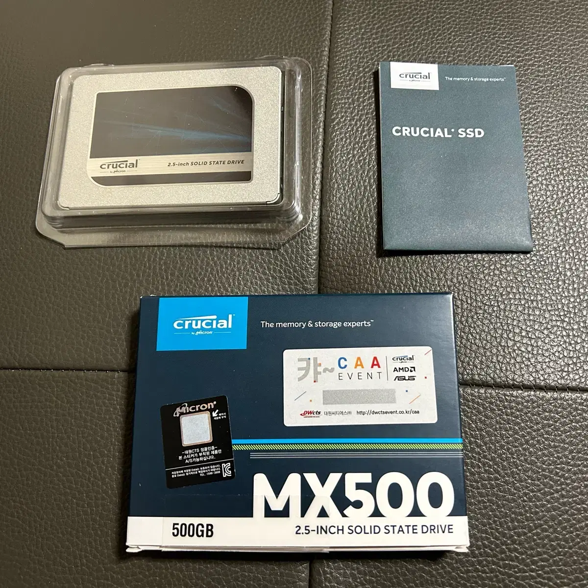 2.5인치 SSD 크루셜 MX500 500GB