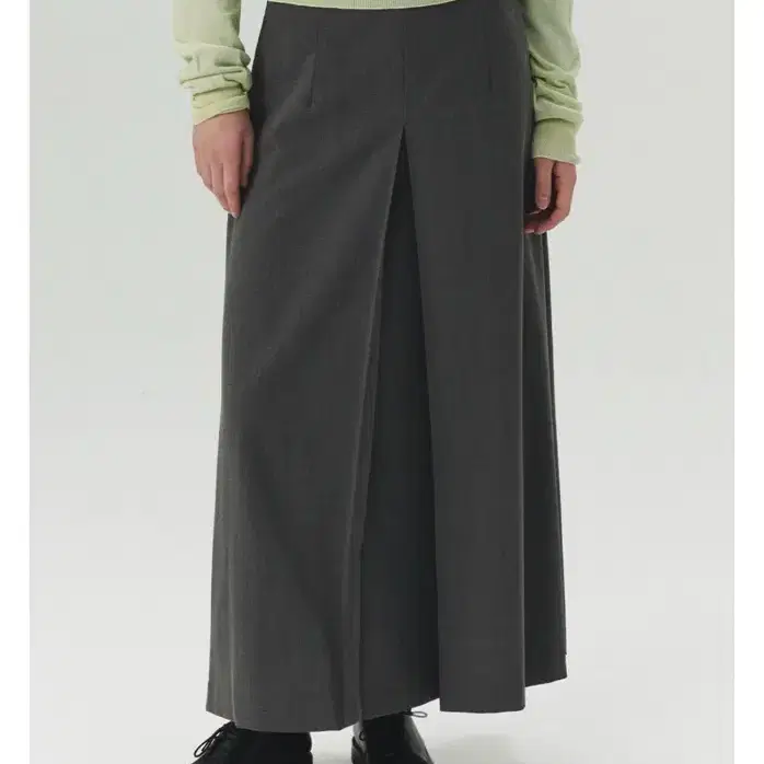 르바 A-Line Maxi Skirt - Charcoal