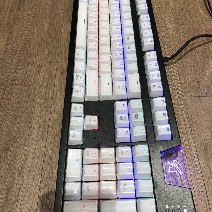 엡코 Hacker k9100 arc 프리미엄 카일광축 크리스탈 키캡 완수