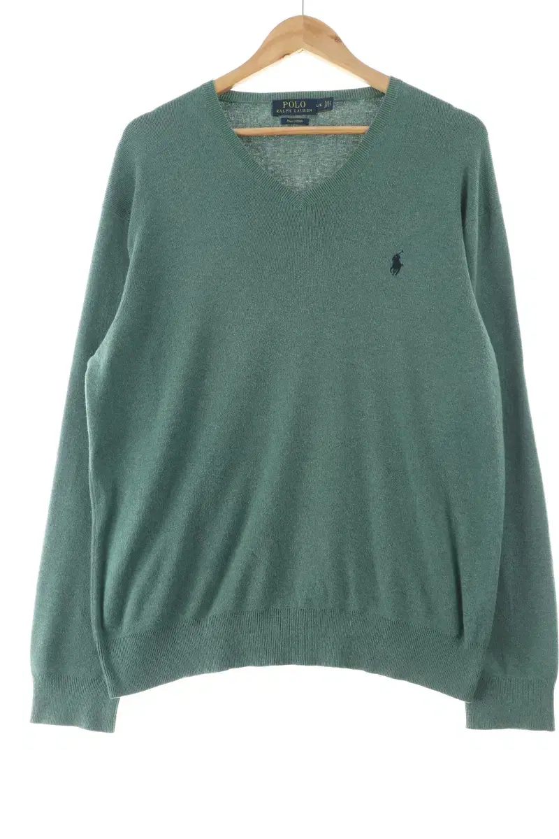 (L) Polo Ralph Lauren Knit green amecaji loose fit - 10C25