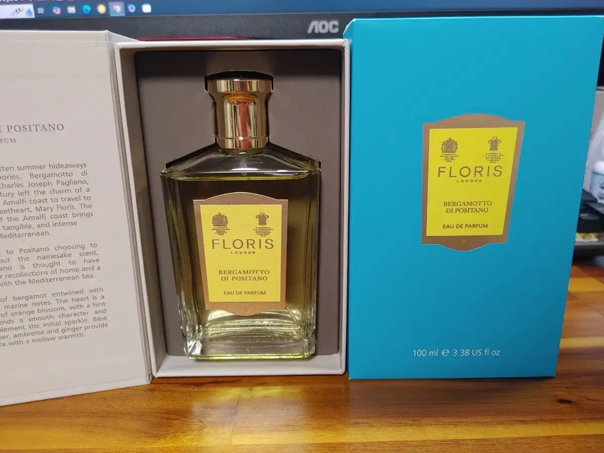 플로리스 런던 베르가못 디 포지타노 100ml 국문택