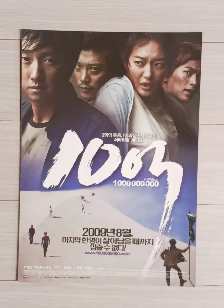 박해일 박희순 신민아 이민기 정유미 고은아 10억(2009년)전단지