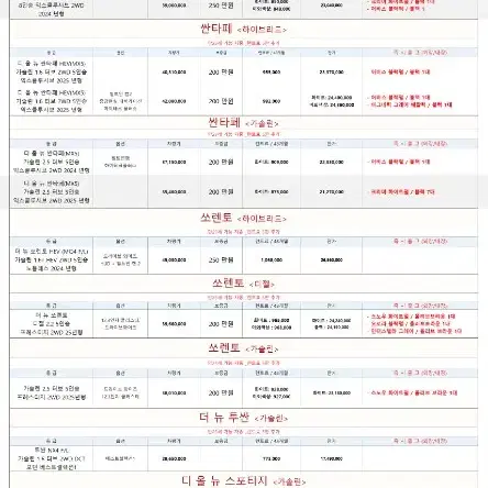 2024.12.17 장기렌트차량현황