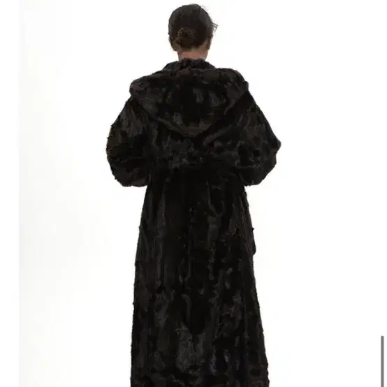 604서비스 faux fur classic robe coat