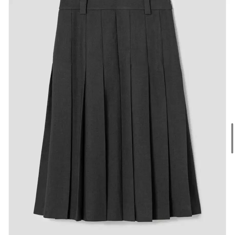 (새상품)디애퍼처 20s heimer pleated skirt grey