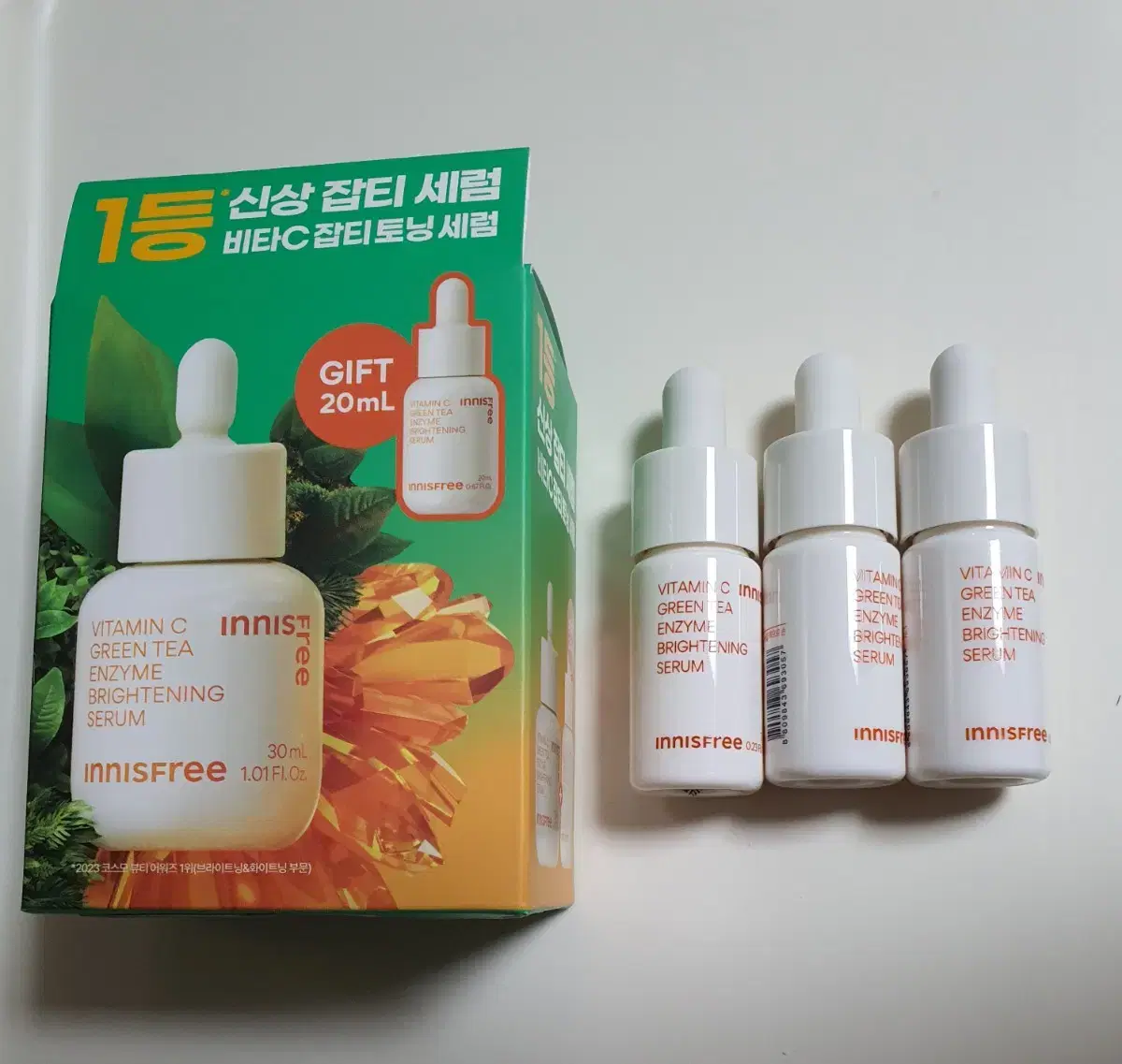 이니스프리 비타C 잡티 토닝 세럼 30ml + 20ml+ 7mlx3