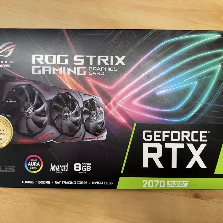 그래픽카드 아수스 로그 스트릭스 RTX 2070 SUPER 풀박스