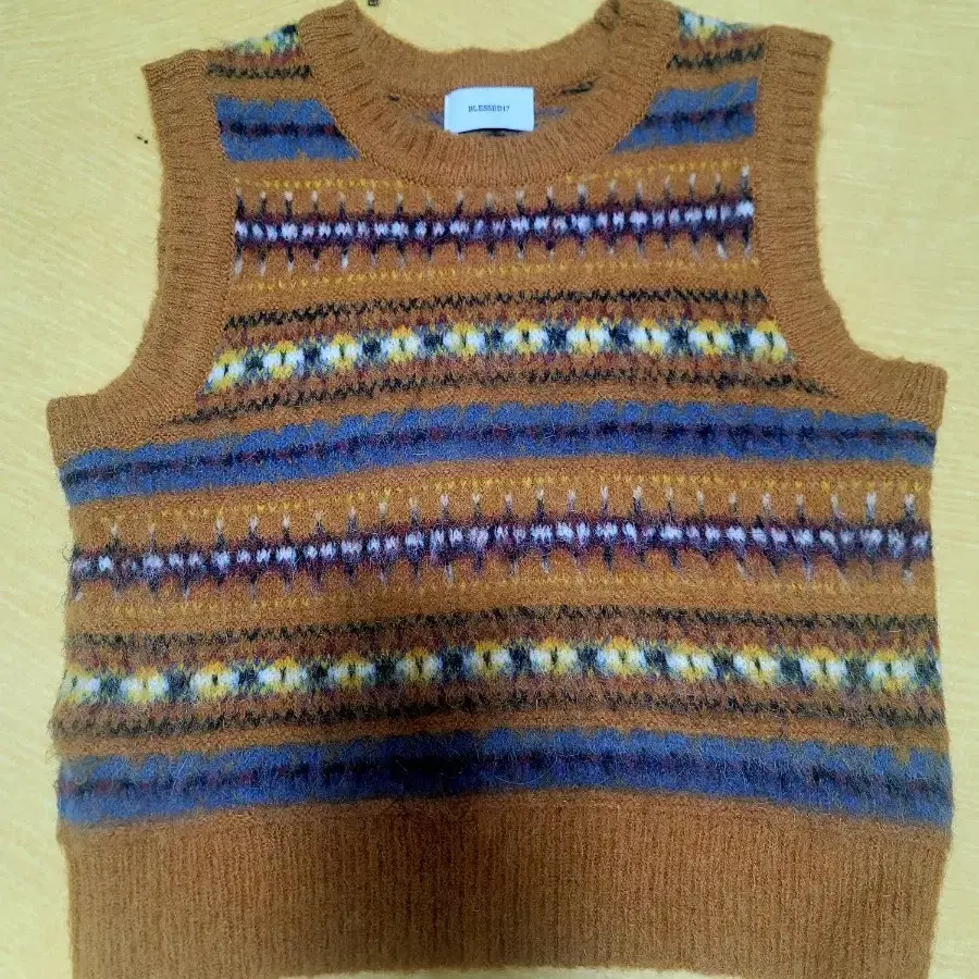 블레스드17 Brush vest brown