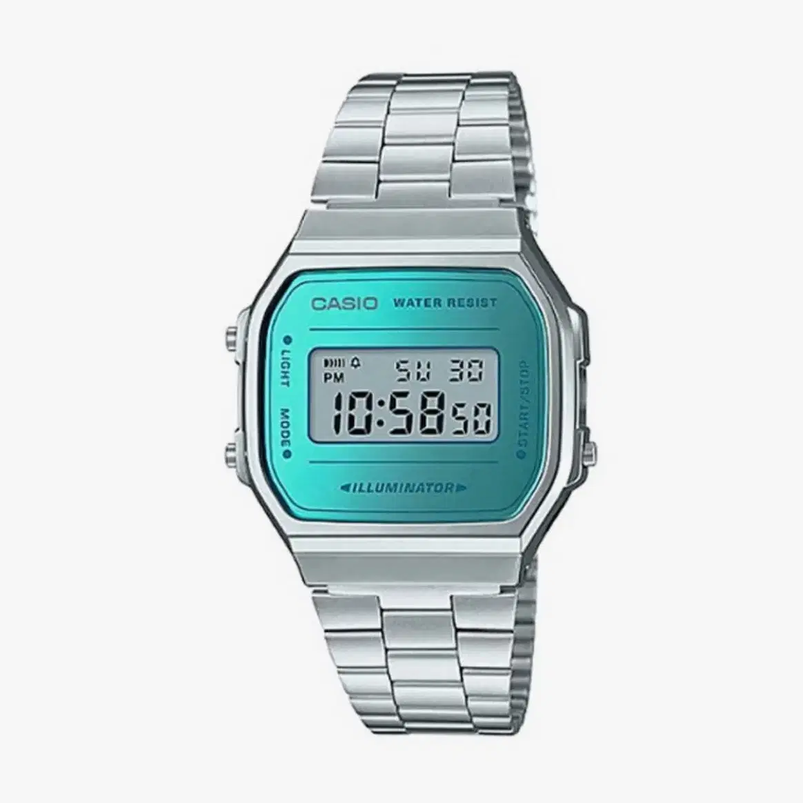 CASIO 카시오 메탈 손목시계 a168wem-2ef