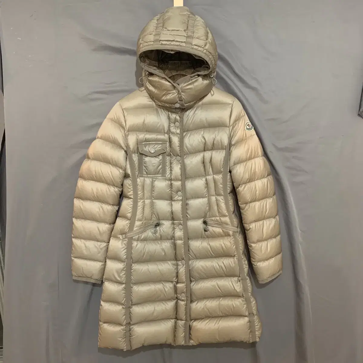 0SIZE Moncler Hermine Goose Down Goose Down Long Padded Jacket