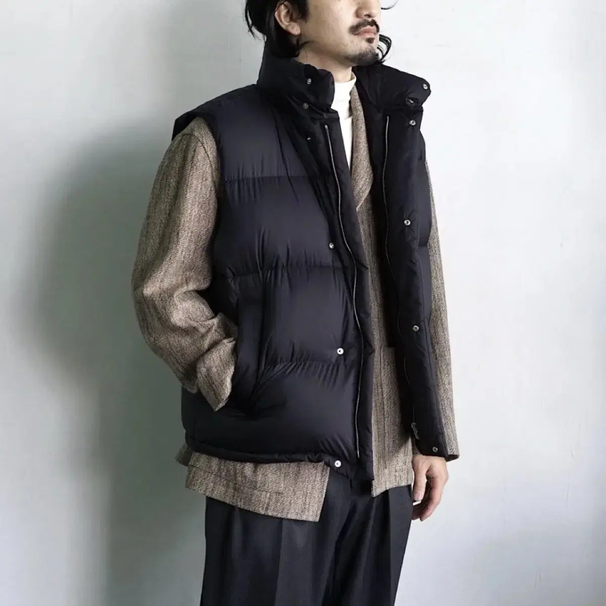 오라리 24AW NYLON RIPSTOP DOWN VEST 3사이즈