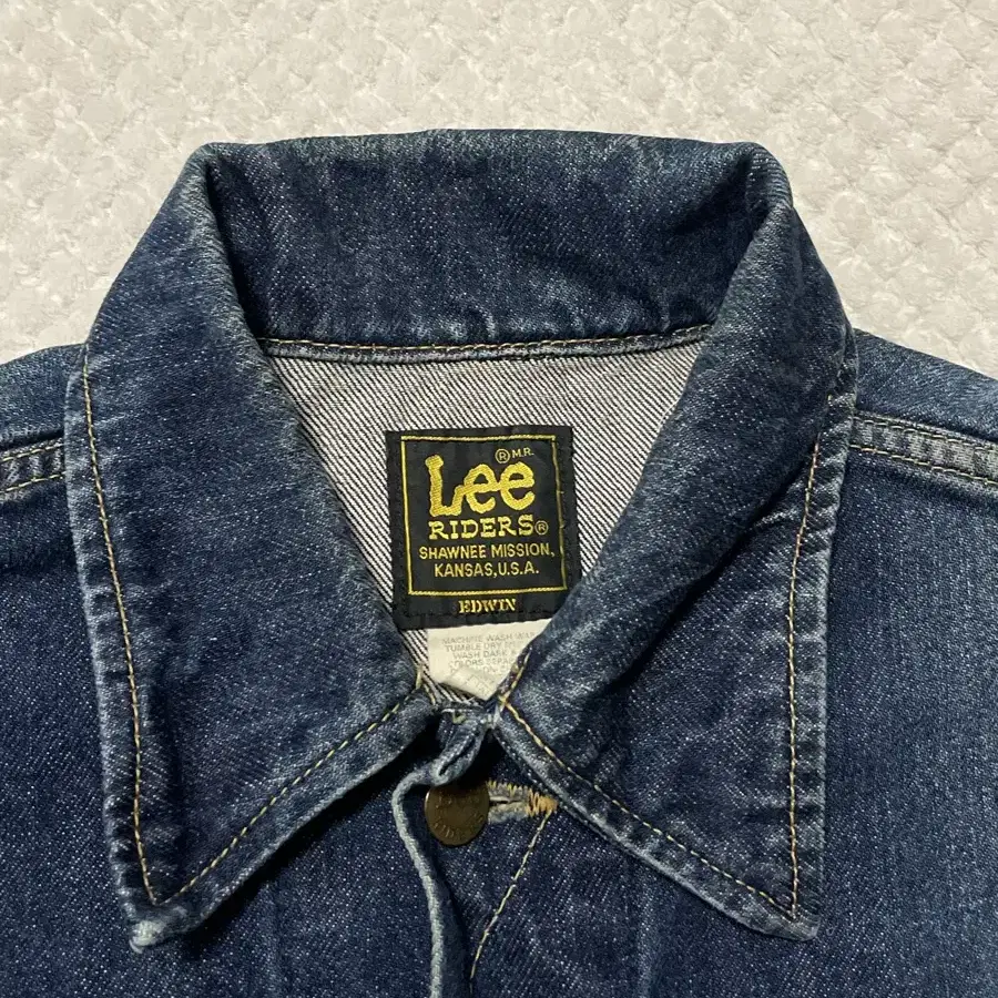 [L] Lee X Edwin 콜라보 70s 101j 데님 트러커 자켓