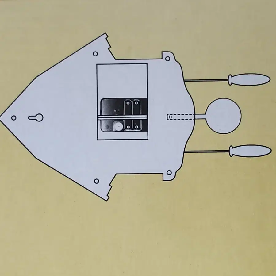 리락쿠마 시계 (박스O, 작동O) 뻐꾸기 벽시계