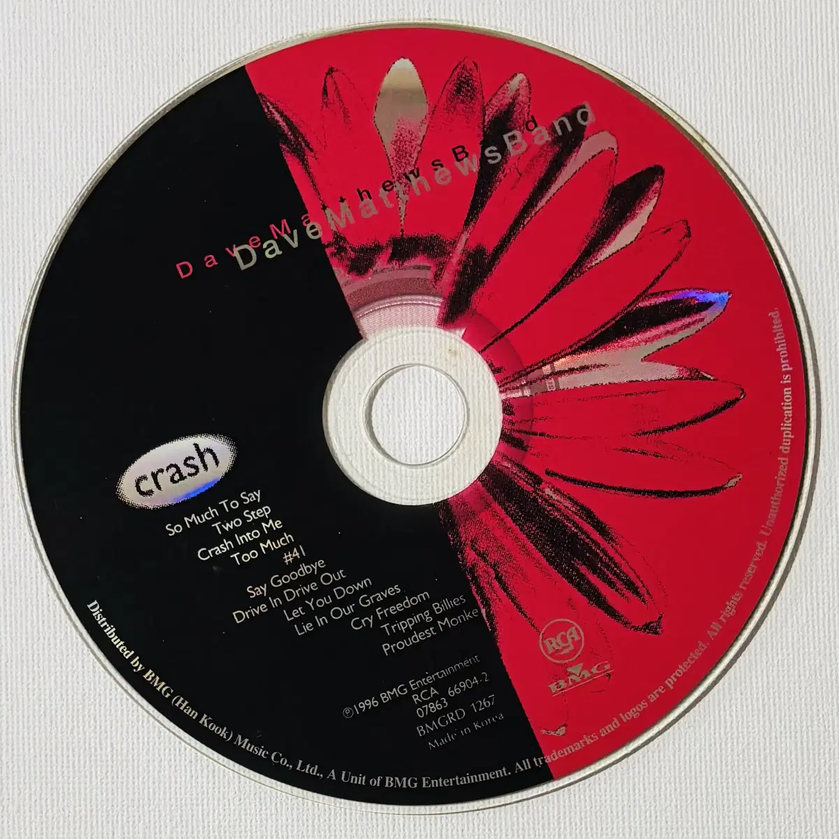 Dave Matthews Band - Crash (CD)한국반96EX++