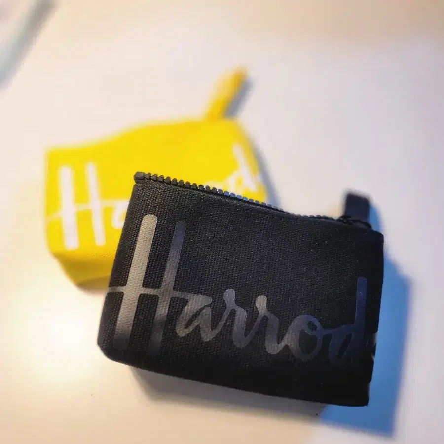 영국 HARRODS해롯백화점 코튼 파우치백