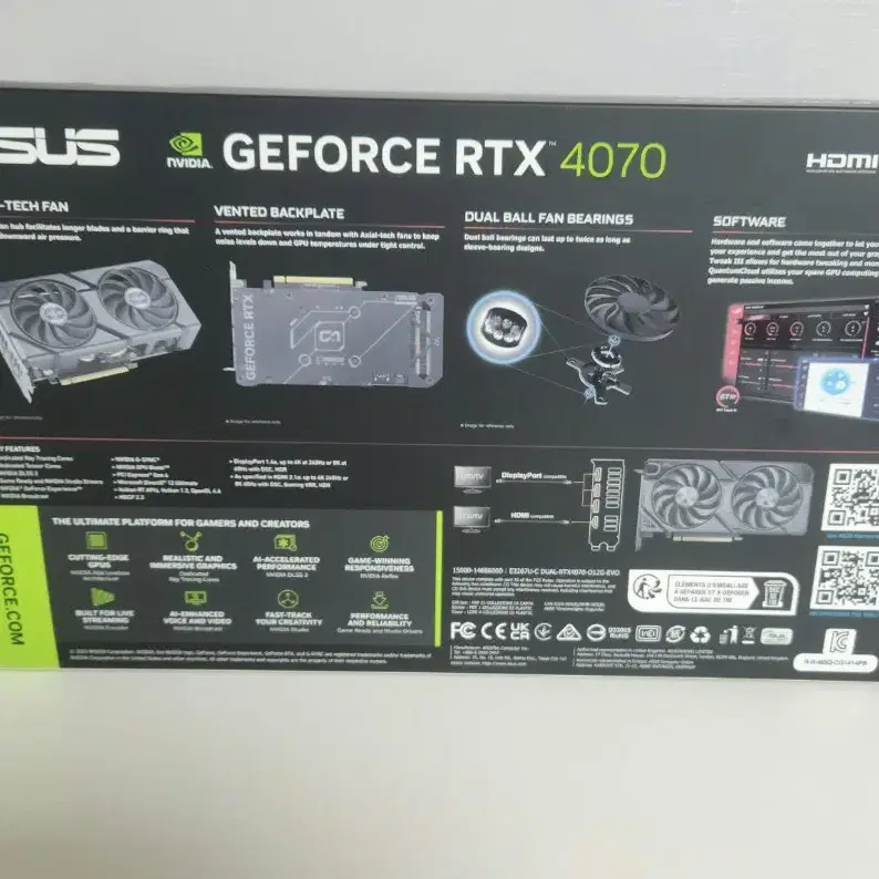 (미개봉) 아수스 RTX4070 O12G OC D6X 12GB 팝니다