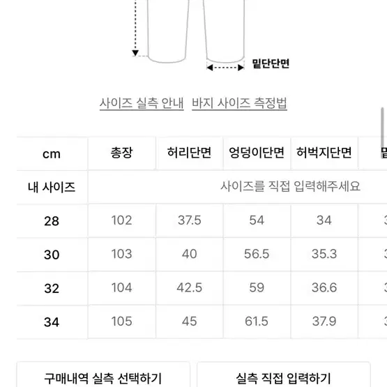 제멋 옐로우 워싱 와이드 데님팬츠 인디고 28