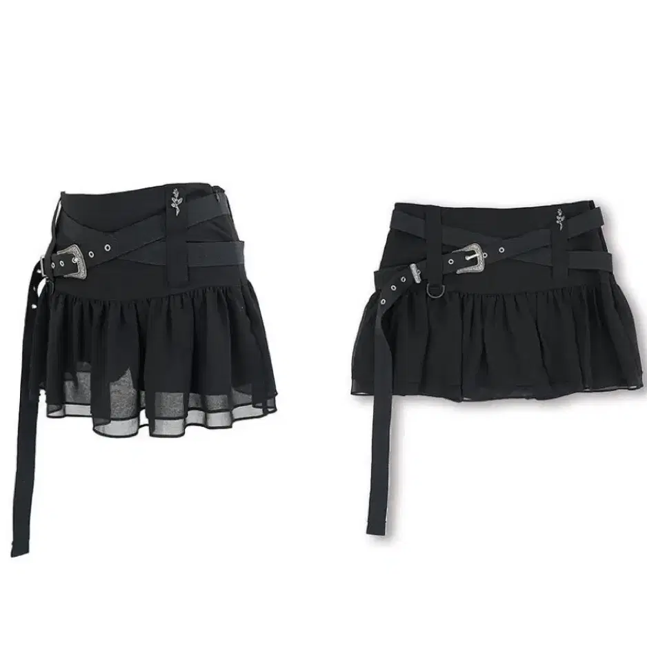 elfelfelfarchives WESTERN SKIRT [BLACK]