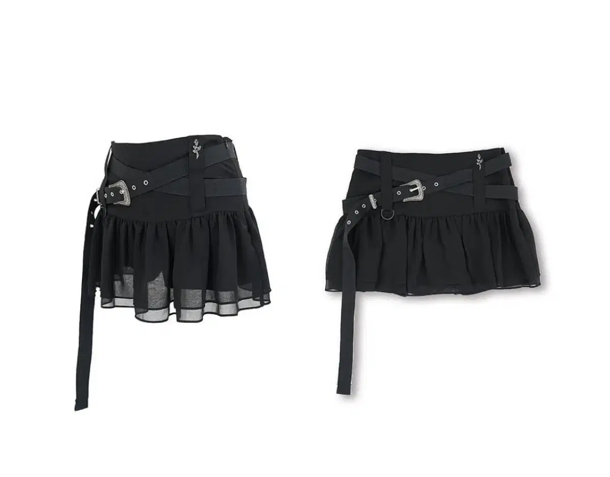 elfelfelfarchives WESTERN SKIRT [BLACK]