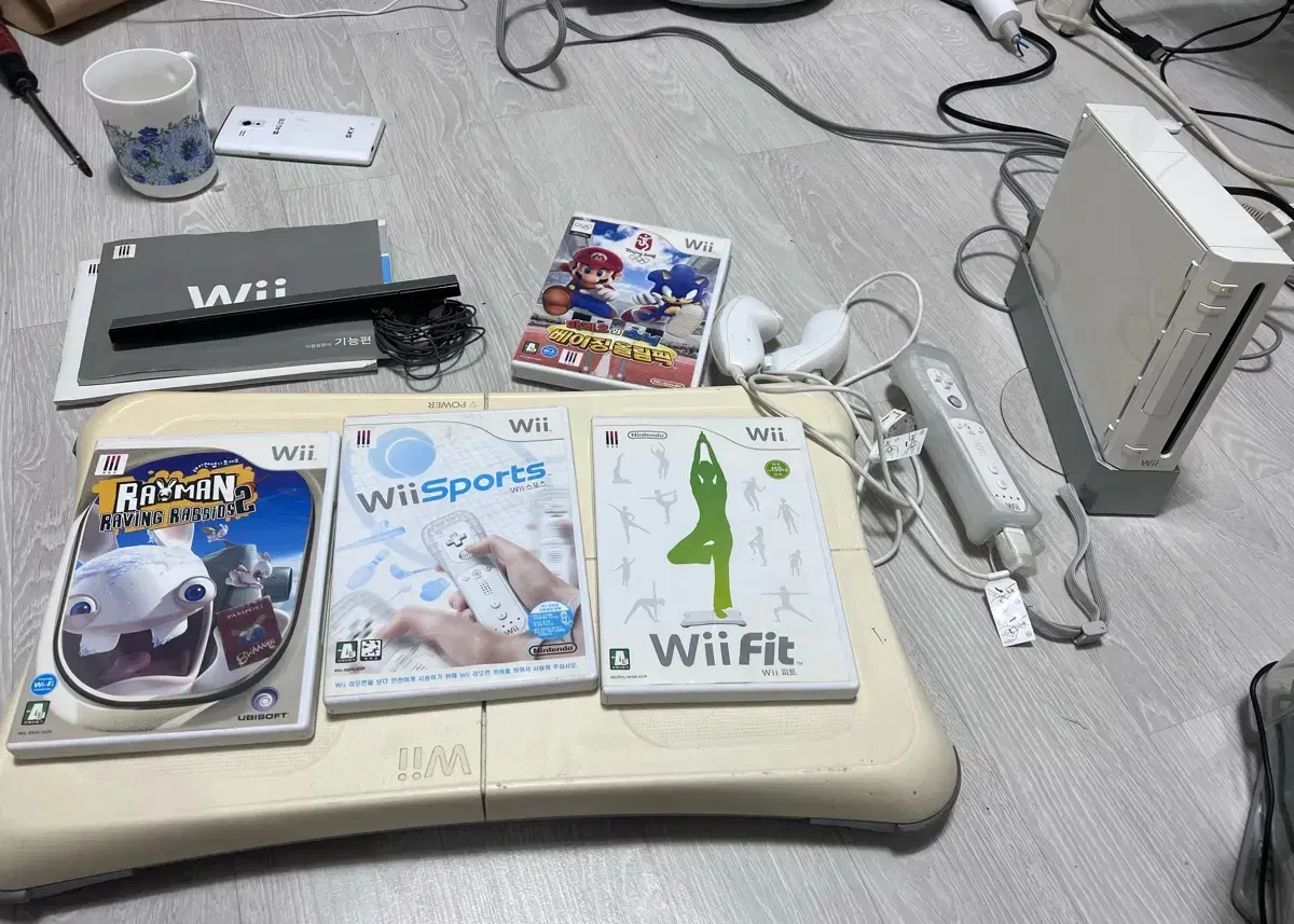 닌텐도  wii   위핏 셋트