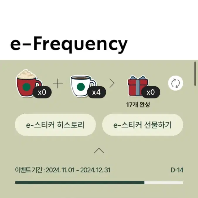 스타벅스 프리퀀시 판매