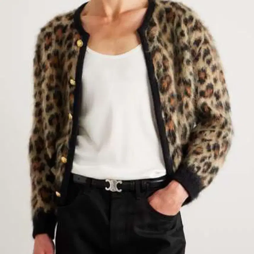 셀린느 [박보검님 착용] 24fw 레오파드 모헤어 자켓 사진 6