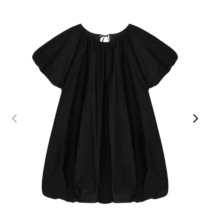 cosmoss 코스모스 VOLUME MINI DRESS (BLACK