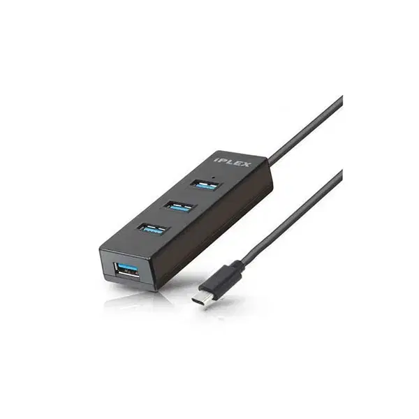 C타입 4포트 USB 3.0 전원겸용 허브 블랙