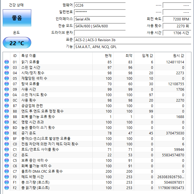 싸게이트 2TB 하드디스크