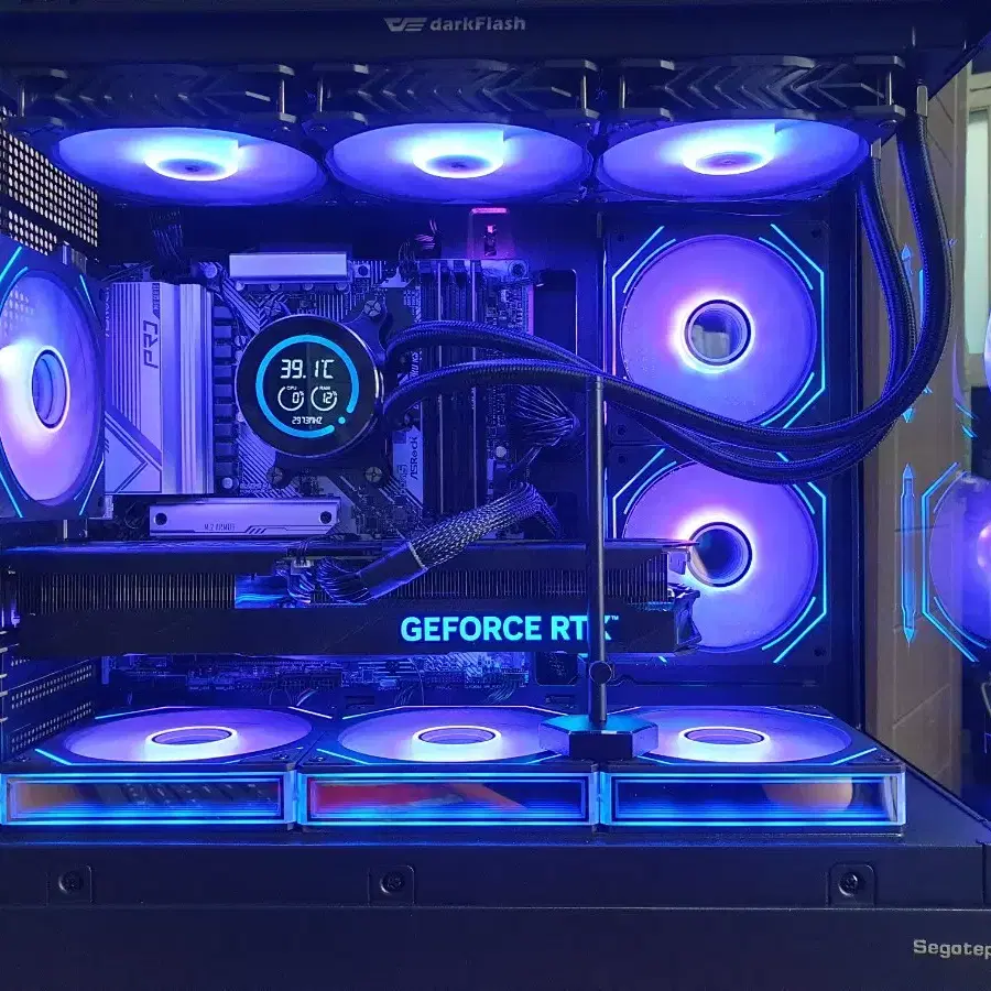 블랙 게이밍 컴퓨터 7800X3D + RTX4070TI SUPER