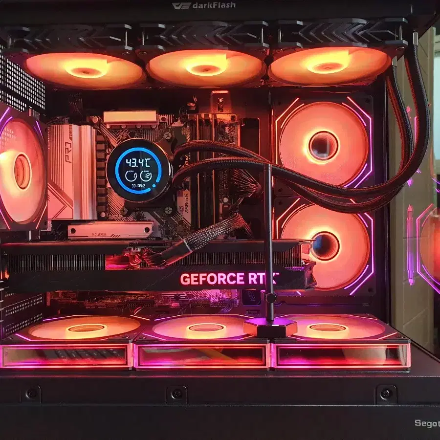 블랙 게이밍 컴퓨터 7800X3D + RTX4070TI SUPER