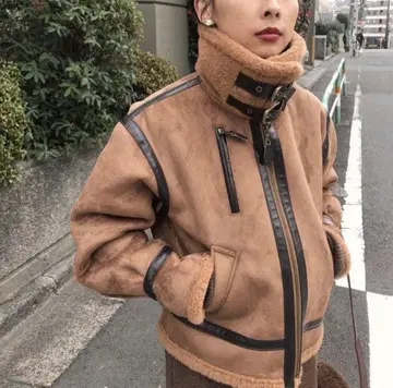 CARAMEL FLIGHT JACKET ameri vintage