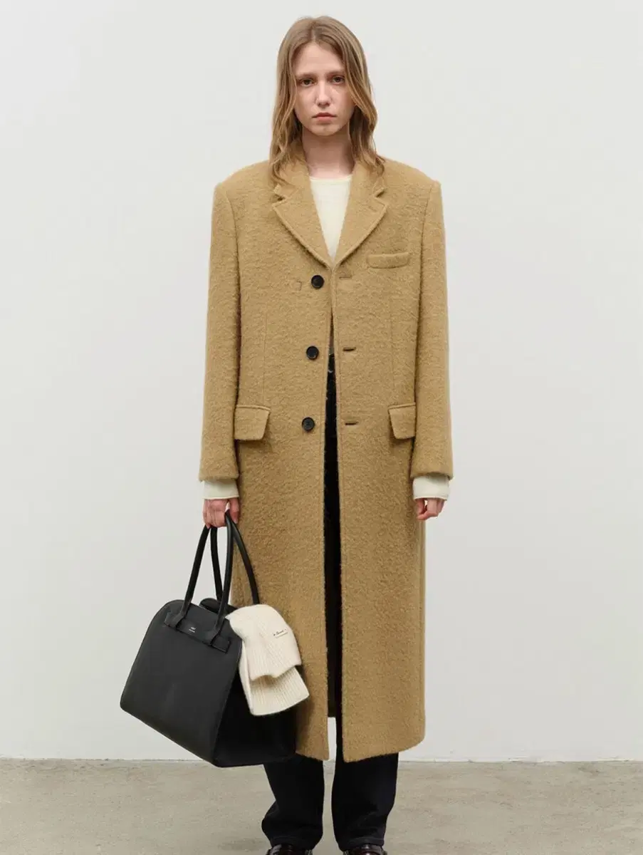 Dunst 던스트 BOUCLE WOOL COAT 카멜 XS사이즈