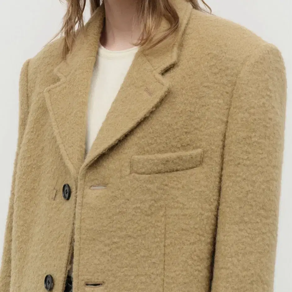 Dunst 던스트 BOUCLE WOOL COAT 카멜 XS사이즈