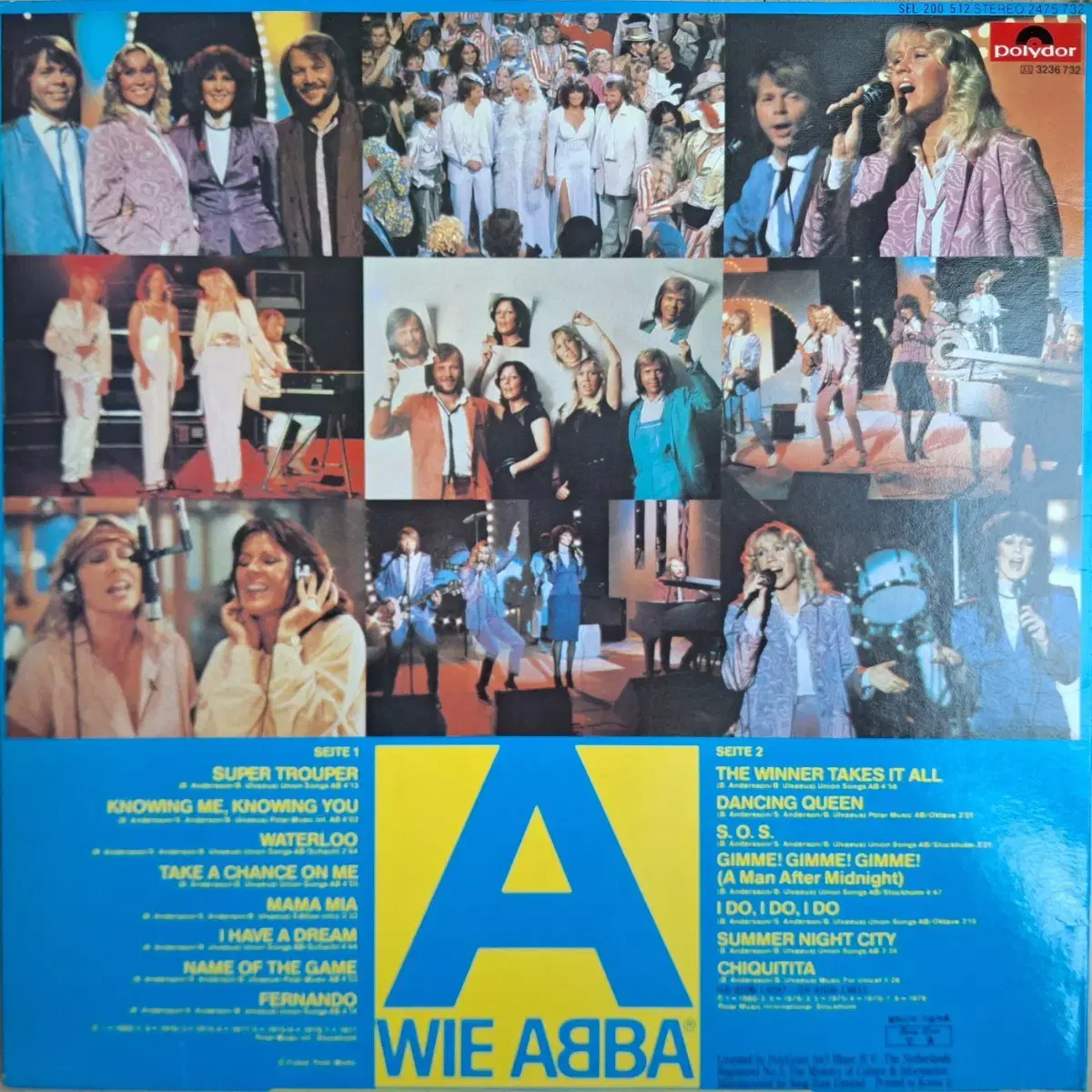 국내라이센스반/Abba - A Wie ABBA LP