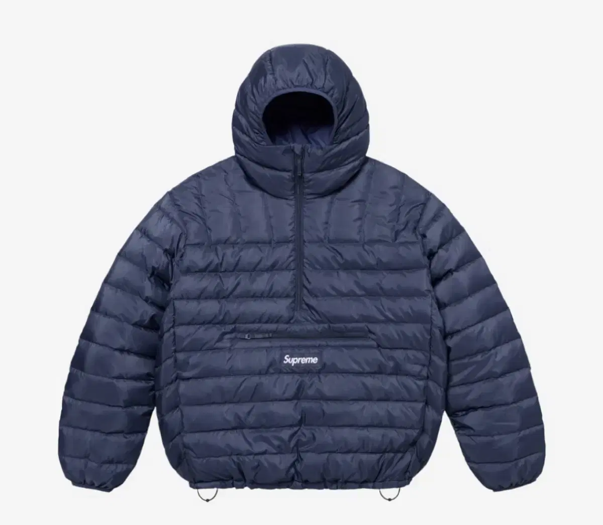 (NEW)[XL] Supreme Micro Down Half Zip Hooded Pullover Navy - Navy