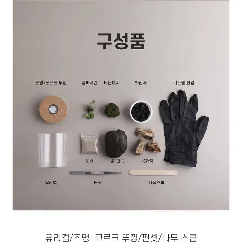 (새상품)비바리움 무드등 유리정원 DIY 세트