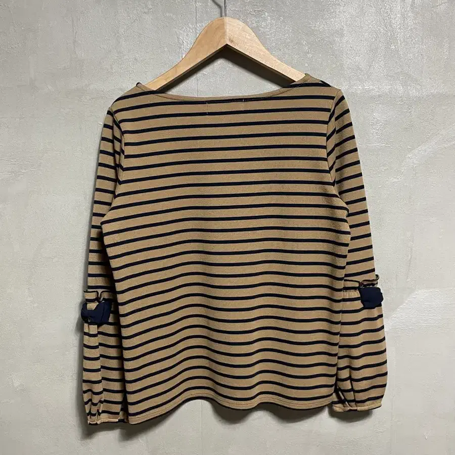 stripe Frill Long Sleeve